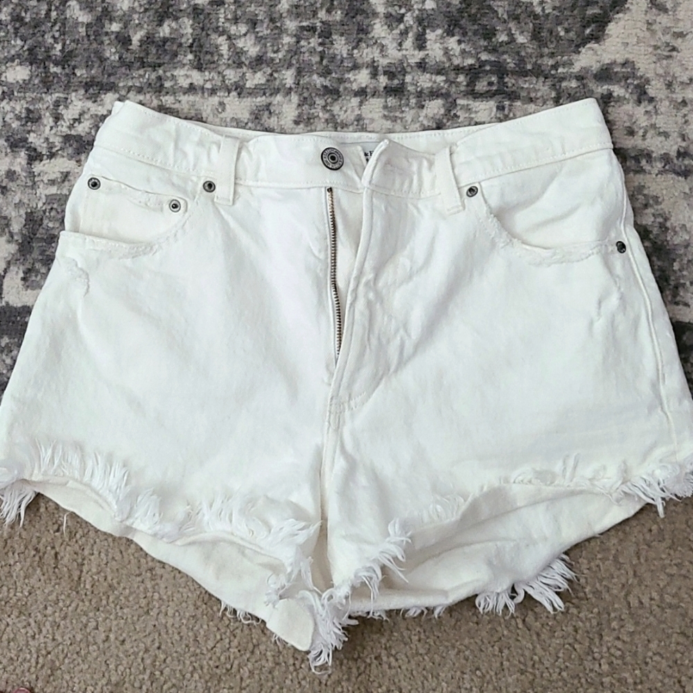 Abercrombie & Fitch white Jean shorts